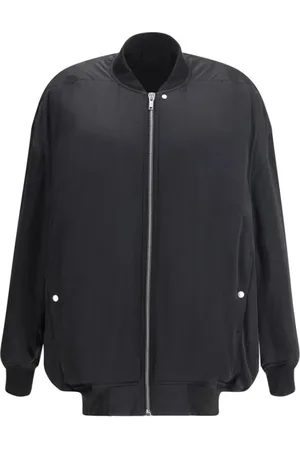 Rick Owens Femme, Vestes, Noir, Taille: 40 FR Blouson Bomber Urbain à Double Fermeture Éclair