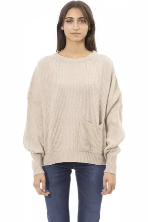 BALDININI Femme, Pulls, , Taille: 40 FR Pull en mélange de cachemire avec encolure ronde
