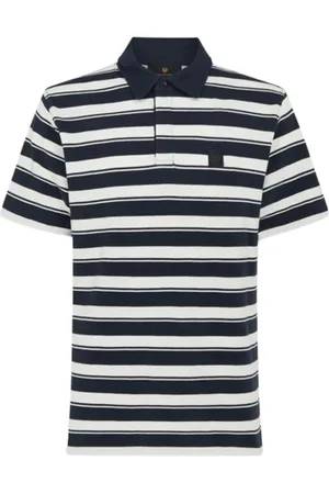 Belstaff Homme, Tops, Bleu, Taille: M River Cotton Pique Dark Ink
