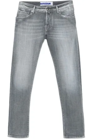 Jacob Cohen Homme, Jeans, Gris, Taille: W30 Jean Slim Gris Nick avec Déchirures