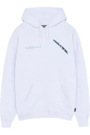 IUTER Homme, Sweatshirts et sweats à capuche, Blanc, Taille: L Sweats à capuche imprimés avec capuche ajustable