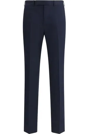 Ermenegildo Zegna Homme, Pantalons, Bleu, Taille: S Pantalon de costume de luxe avec coupe cigarette