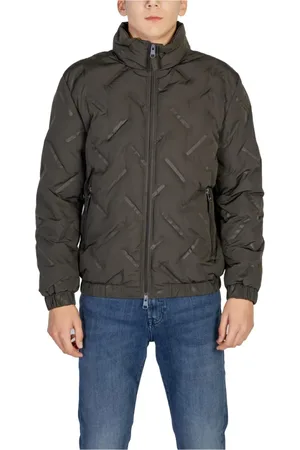 Antony Morato Homme, Vestes, Vert, Taille: 2XL Veste Rembourrée Géométrique Verte