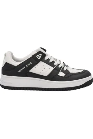 Tommy Hilfiger Homme, Chaussures, Noir, Taille: 43 EU Baskets Rétro en Cuir