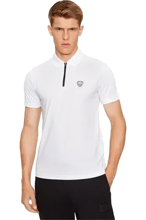 EA7 Homme, Tops, Blanc, Taille: L Polo Regular Fit