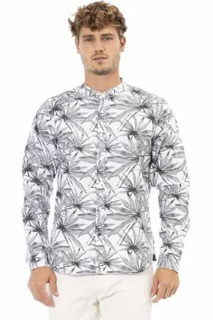 BALDININI Homme, Chemises, Gris, Taille: M Chemise Col Coréen - Bangladesh
