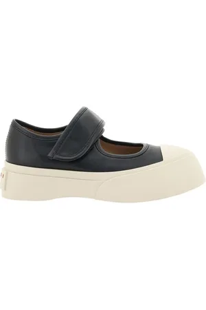 Marni Femme, Chaussures, Noir, Taille: 39 EU Mary Jane Baskets en cuir