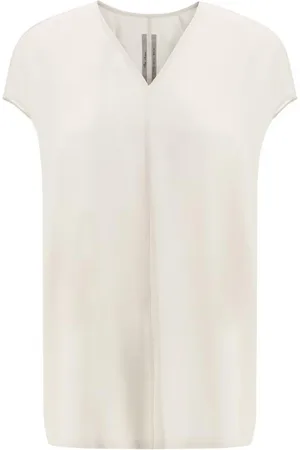 Rick Owens Femme, Blouses et Chemises, , Taille: 40 FR Élégant Haut en Soie à Col V