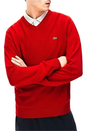 Lacoste Homme, Pulls, Rouge, Taille: S Pull V-Neck