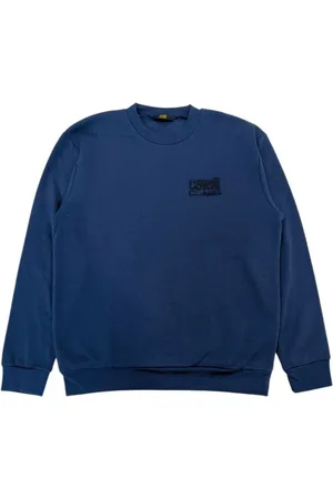 Roberto Cavalli Homme, Sweatshirts et sweats à capuche, Bleu, Taille: XS Sweat à Capuche Bleu Homme Manches Longues en Molleton