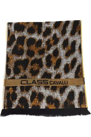 Roberto Cavalli Femme, Accessoires, Multicolore, Taille: ONE Size Foulard Animalier Fantasy Logo