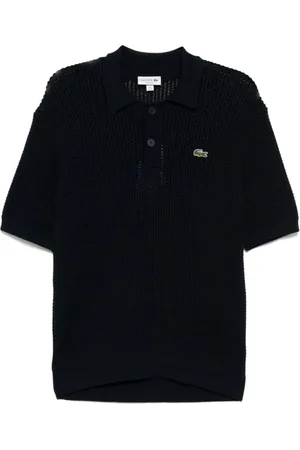 Lacoste Homme, Tops, Bleu, Taille: M Polo en maille avec logo brodé