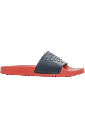 Emporio Armani Homme, Chaussures, Multicolore, Taille: 39 EU Mules à logo en PVC