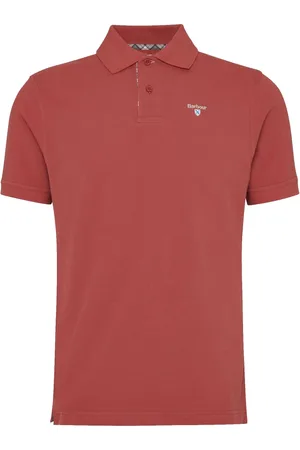 Barbour Homme, Tops, Rouge, Taille: XL Tartan Pique Polo Spice