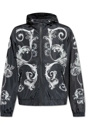 VERSACE Homme, Vestes, Noir, Taille: L Veste avec capuche