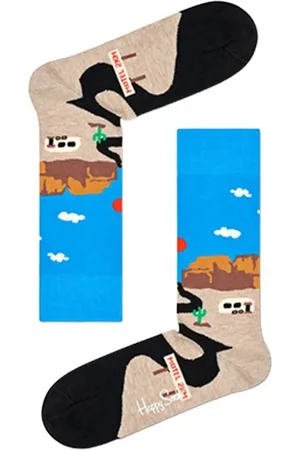 Happy Socks Femme, Sous-vêtements, Multicolore, Taille: S Chaussettes Bleues Hotel 204 Style