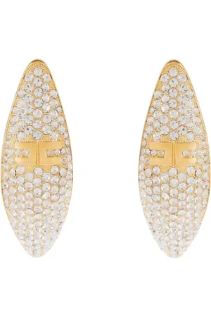 Elisabetta Franchi Femme, Accessoires, Jaune, Taille: ONE Size Boucles d