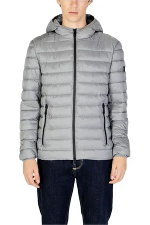 GIANNI LUPO Homme, Vestes, Gris, Taille: S Veste à Capuche Grise Automne/Hiver