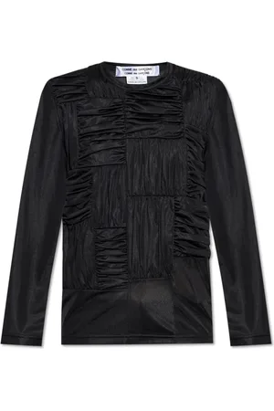 Comme des Garçons Femme, Blouses et Chemises, Noir, Taille: 38 FR Haut avec drapage