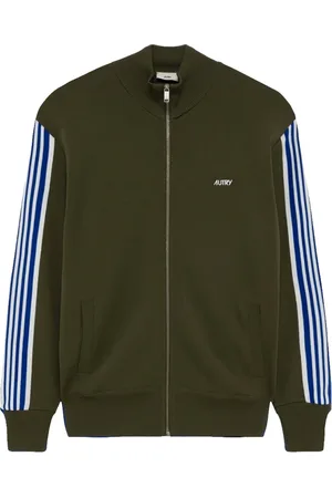 Autry Homme, Pulls, Vert, Taille: S Tennis Tricoté Zip Track Vert