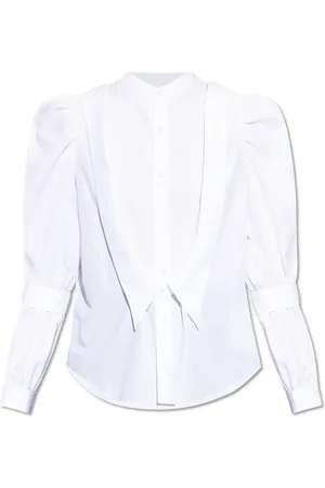 Comme des Garçons Femme, Blouses et Chemises, Blanc, Taille: 42 FR Chemisier avec manches bouffantes