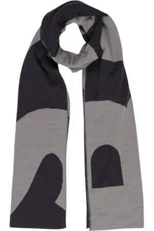 HUGO BOSS Homme, Accessoires, Noir, Taille: ONE Size Écharpe imprimée en laine pour homme