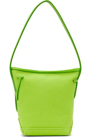 J.W.Anderson Homme, Sacs, Vert, Taille: ONE Size Sac Mini en Toile avec Appliqué Logo