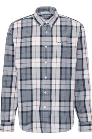 Barbour Homme, Chemises, Multicolore, Taille: XL Chemise à Carreaux Décontractée à Manches Longues
