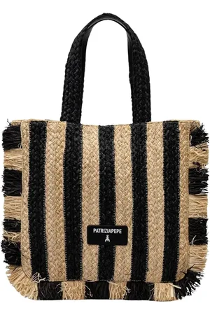 Patrizia Pepe Femme, Sacs, Multicolore, Taille: ONE Size Sac de plage chic Boho avec franges