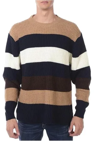 D.A. Daniele Alessandrini Homme, Pulls, Multicolore, Taille: L Pull rayé multicolore pour homme