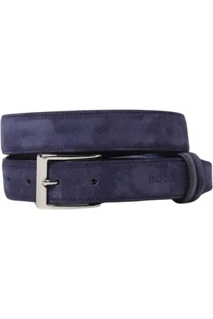 Hogan Homme, Accessoires, Bleu, Taille: ONE Size Ceintures en Cuir Bleu pour Hommes