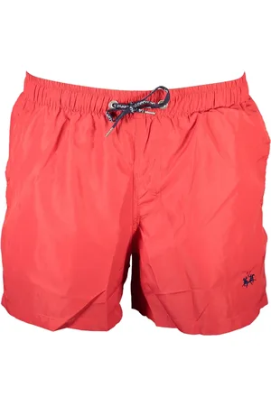 La Martina Homme, Maillots de bain, Rouge, Taille: M Short de bain avec taille élastique