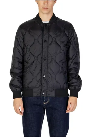 GIANNI LUPO Homme, Vestes, Noir, Taille: XL Veste Bomber Matelassée Noire