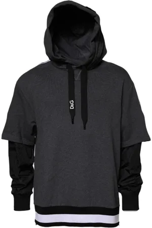 Dolce & Gabbana Homme, Sweatshirts et sweats à capuche, Gris, Taille: L Sweat à Capuche avec Logo en Gris