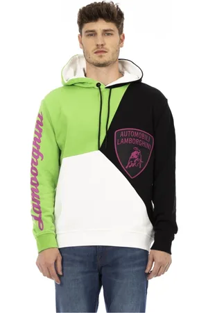 AUTOMOBILI LAMBORGHINI Homme, Sweatshirts et sweats à capuche, Multicolore, Taille: L Sweat à Capuche avec Logo Bouclier