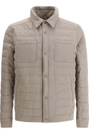 HERNO Homme, Vestes, Gris, Taille: S Veste Matelassée à Rayures