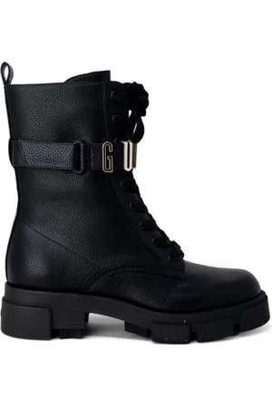 Guess Femme, Chaussures, Noir, Taille: 35 EU Bottine en Cuir Noir Collection