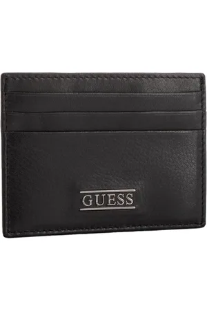 Guess Homme, Accessoires, Noir, Taille: ONE Size Porte-cartes Style Minimaliste