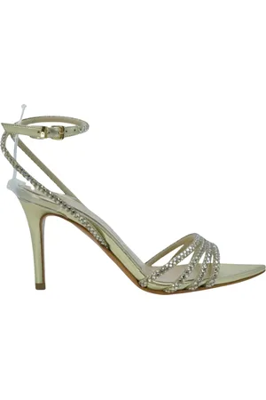 Albano Femme, Chaussures, Gris, Taille: 37 EU Sandales grises avec strass