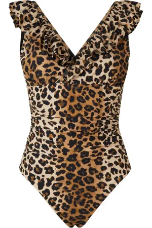 Crās Femme, Maillots de bain, Multicolore, Taille: 38 FR Maillot de bain avec effet cache-cœur et volants