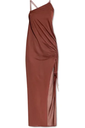 BLUMARINE Femme, Robes, Brun, Taille: 36 FR Robe à bretelles