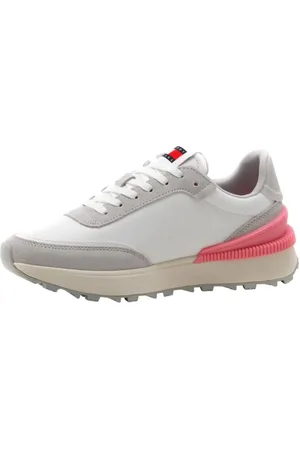 Tommy Hilfiger Femme, Chaussures, Blanc, Taille: 38 EU Baskets Tech Runner