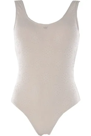 Emporio Armani Femme, Maillots de bain, , Taille: 42 FR Maillot de bain une pièce brodé