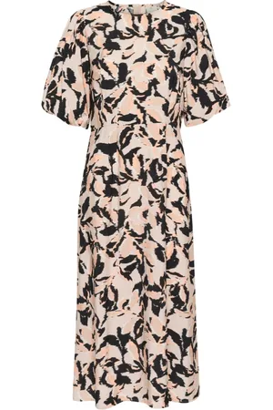 Kaffe Femme, Robes, Multicolore, Taille: 48 FR Robe Feuille Floue