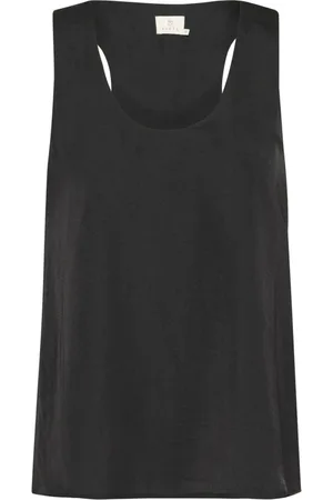 Kaffe Femme, Tops, Noir, Taille: 36 FR Noir Profond Haut Blouse