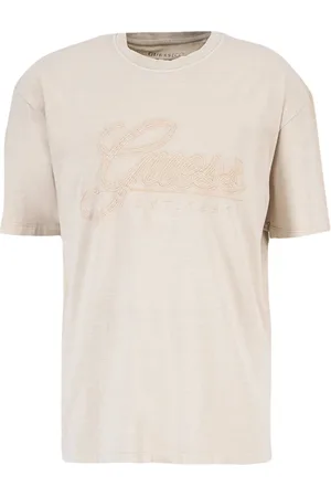 Guess Femme, Tops, , Taille: 44 FR T-shirt en coton avec logo brodé