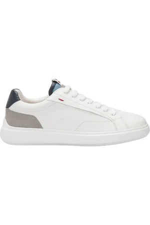 Peuterey Homme, Chaussures, Blanc, Taille: 44 EU Baskets blanches en cuir à lacets