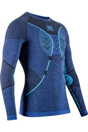 X Bionic Homme, Sport, Bleu, Taille: S Chemise en merino