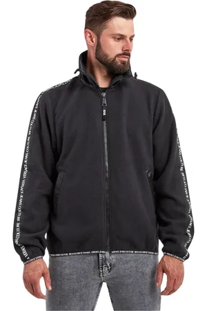 VERSACE Homme, Sweatshirts et sweats à capuche, Noir, Taille: L Veste polaire - Versace Jeans