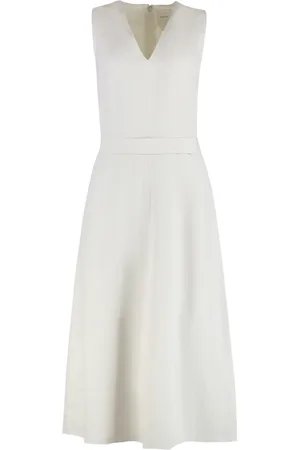 Calvin Klein Femme, Robes, , Taille: 42 FR Robe en mélange de lin avec